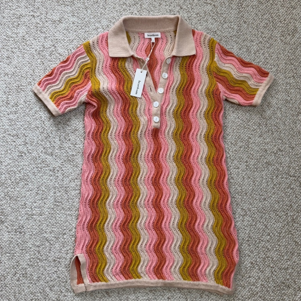 Heartloom Multicolor Wave Knit Swim Coverup